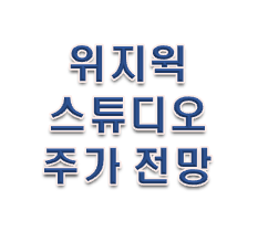  위지윅스튜디오 주가전망!!!