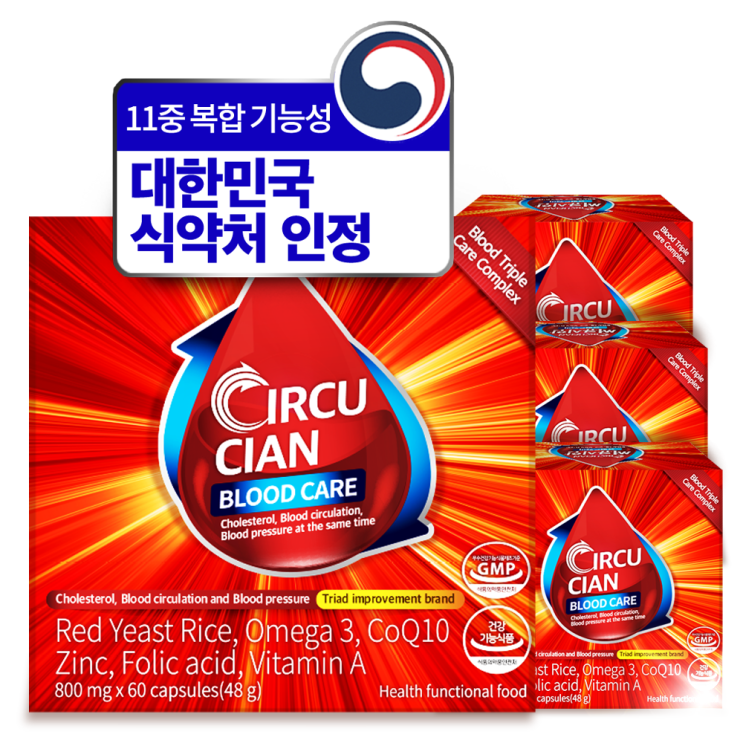 인기 급상승인 써큐시안 블러드케어 311 혈관 복합 관리 영양제(콜레스테롤 혈행 혈압) 11중 복합 기능성, 4개 추천해요 인기 급상승인 써큐시안 블러드케어 311 혈관 복합 관리 영양제(콜레스테롤 혈행 혈압) 11중 복합 기능성, 4개 추천해요