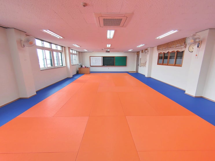  경기도 동두천 신천초등학교 놀이체육실 - 다오코리아 안전 바닥매트(다목적 스포츠 매트) 설치