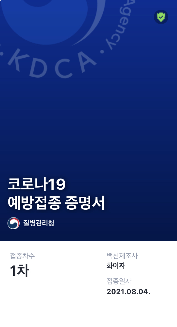 나도 성공한  카카오톡 화이자 잔여백신  후기