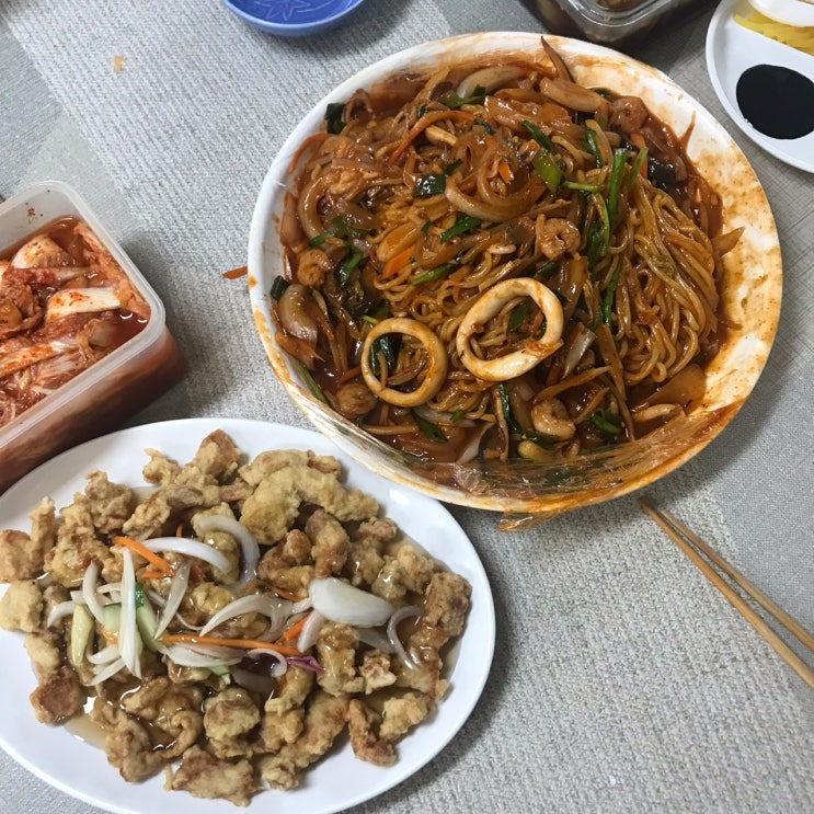  노은동 중국성에서 2번째 주문! 해물쟁반짬뽕 시켜 먹기!