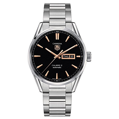  리뷰가 좋은 (태그호이어(TAG Heuer))Tag Heuer 카레라 caliber5 블랙 문자판 스테인레스 스틸 맨즈 시계 WAR201CBA0723 추천해요