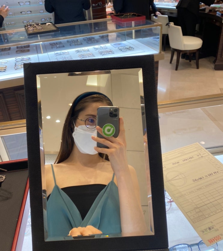 크롬하츠 안경 바가솔레스(VAGASOREASS) 신세계백화점 구매 후기 착용샷