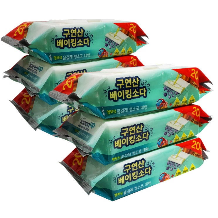 인지도 있는 에파타클린업 구연산 베이킹소다 물걸레청소포 대형 20p, 20매, 6개입 ··· 인지도 있는 에파타클린업 구연산 베이킹소다 물걸레청소포 대형 20p, 20매, 6개입 ···