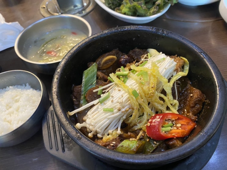  진주 칠암동 맛집: 뚱보화로불고기(갈비찜백반)