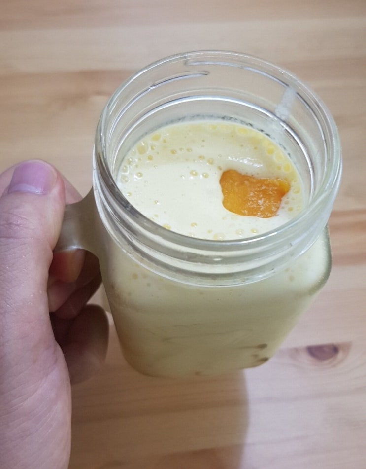  아이들 간식 애플망고 스무디 집에서 간편하게 만들어 먹기