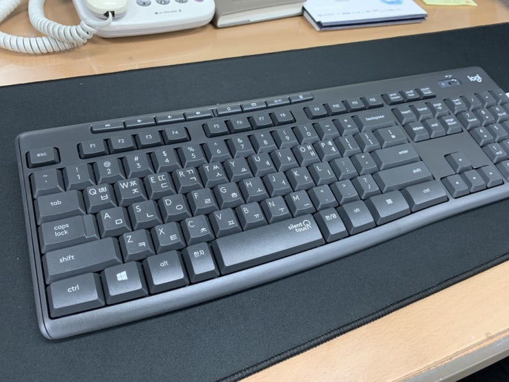  로지텍 MK295 무소음 무선 키보드 마우스 세트 현명한 선택