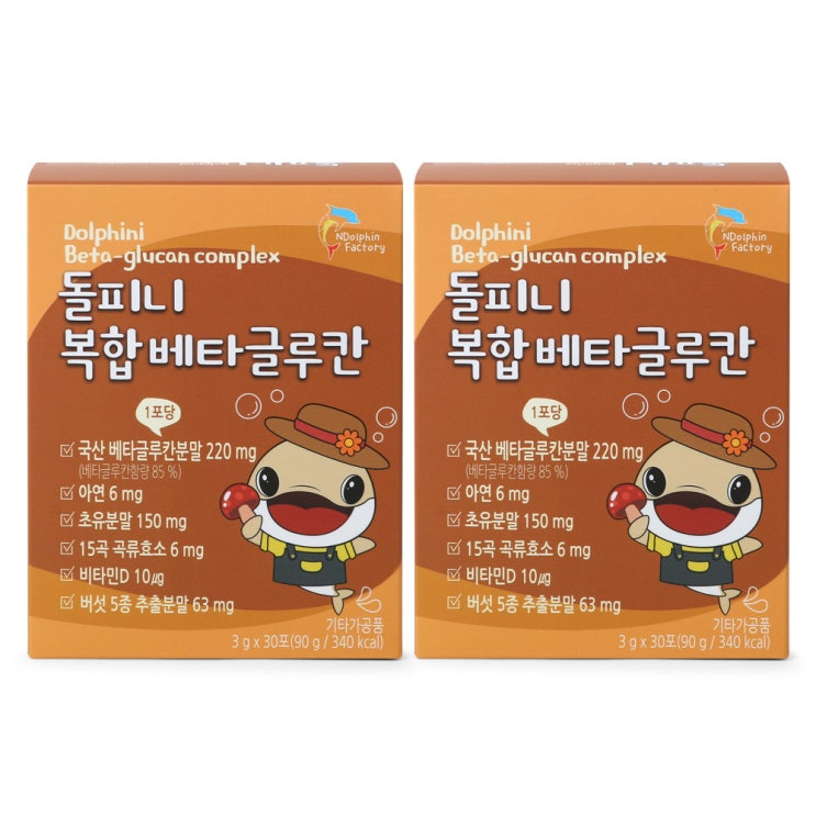 가성비 좋은 엔돌핀팩토리 돌피니 복합 베타글루칸 아연 초유분말 비타민D, 3g, 60개 ··· 가성비 좋은 엔돌핀팩토리 돌피니 복합 베타글루칸 아연 초유분말 비타민D, 3g, 60개 ···