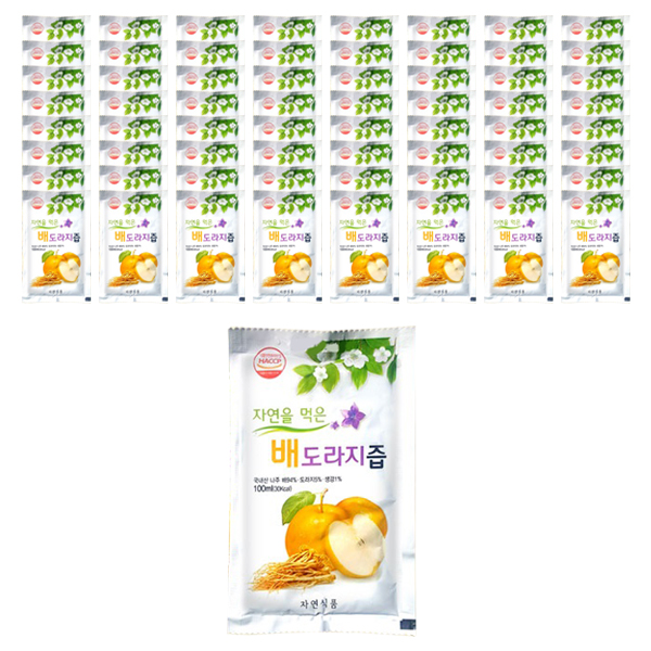 잘팔리는 자연식품 자연을 먹은 배도라지즙, 100ml, 100포 추천합니다 잘팔리는 자연식품 자연을 먹은 배도라지즙, 100ml, 100포 추천합니다