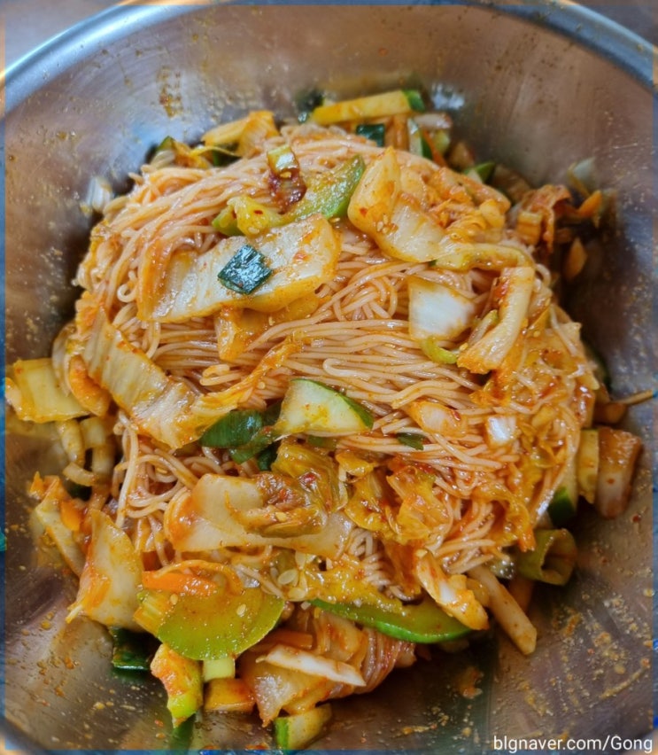 박막례 밀키트-묵은지 비빔국수,간장 비빔국수 후기