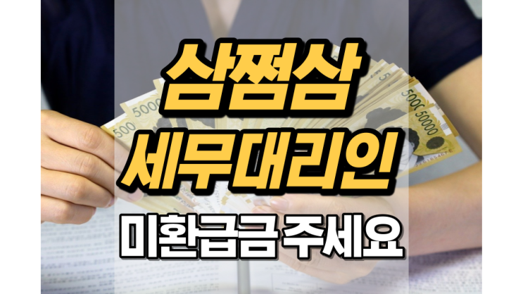 삼쩜삼 세무대리인이 미환급금을 찾아줍니다 삼쩜삼 세무대리인이 미환급금을 찾아줍니다