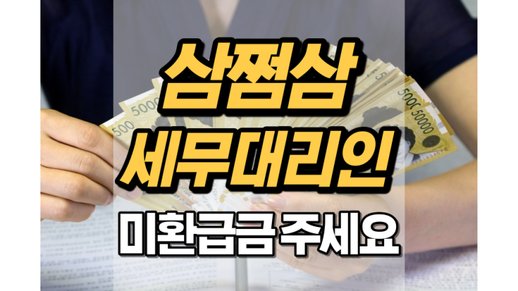 삼쩜삼 세무대리인이 미환급금을 찾아줍니다