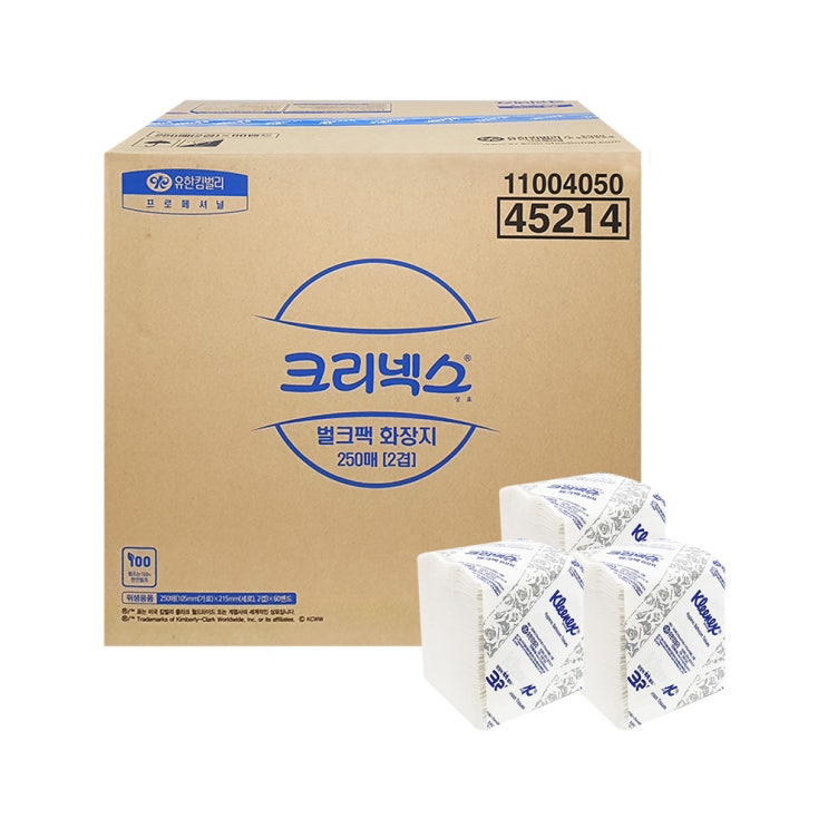 구매평 좋은 크리넥스 45214 벌크팩 화장지 냅킨 250매(2겹) 60밴드 15000매, 1박스, 흰색 ··· 구매평 좋은 크리넥스 45214 벌크팩 화장지 냅킨 250매(2겹) 60밴드 15000매, 1박스, 흰색 ···