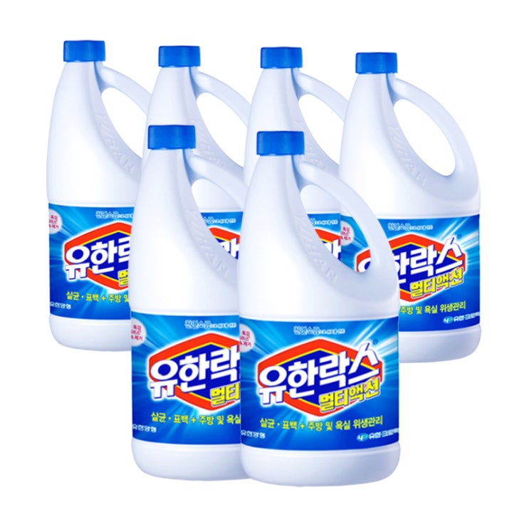 가성비 뛰어난 유한양행 락스 멀티액션 살균소독제, 6개, 1.8L 좋아요