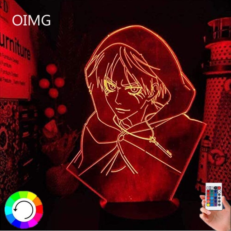 요즘 인기있는 타이탄에 대한 공격 Eren Jaeger 3D LED 애니메이션 야간 조명 램프 공격 타이탄 Eren 야간 조명 테이블 램프 크리스마스 선물|LED 나이트 라이트|, 요즘 인기있는 타이탄에 대한 공격 Eren Jaeger 3D LED 애니메이션 야간 조명 램프 공격 타이탄 Eren 야간 조명 테이블 램프 크리스마스 선물|LED 나이트 라이트|,