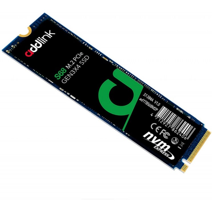 인기 많은 독일직배송 addlink S68 256기가바이트 SSD NVMe M.2 PCIe Gen3x4 2280 내부 솔리드 스테이트 드라이브 읽기 2000 MB/s/쓰기 1, 단