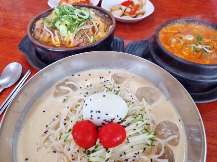  제주 서귀포장수해장국 얼큰한 국물 시원한 콩국수로 든든했던 아침식사