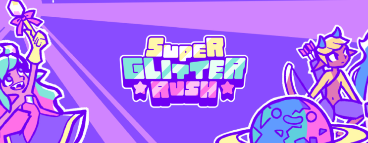 쉬운 캐주얼 탄막 슈팅 게임 슈퍼 글리터 러쉬 Super Glitter Rush