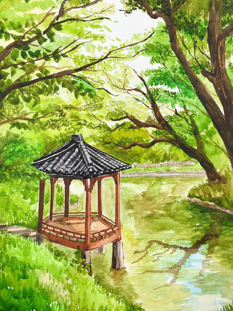  <풍경화 수채화>_수강생작업_눈과마음아트스튜디오_하남 미사 취미미술_수채화수업