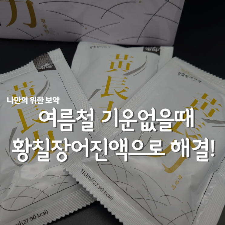  장어즙 추천 :: 기운없을때 발효황칠장어진액 먹고 힘내요!