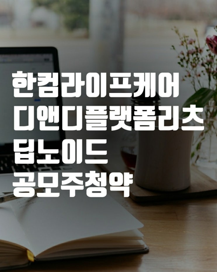  한컴라이프케어, 딥노이드,디앤디플랫폼리츠 공모주청약