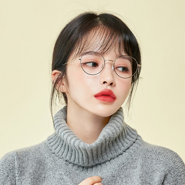 요즘 인기있는 멜라크메 남자 여자 동글이 라운드 안경 골드블랙 안경테 ···