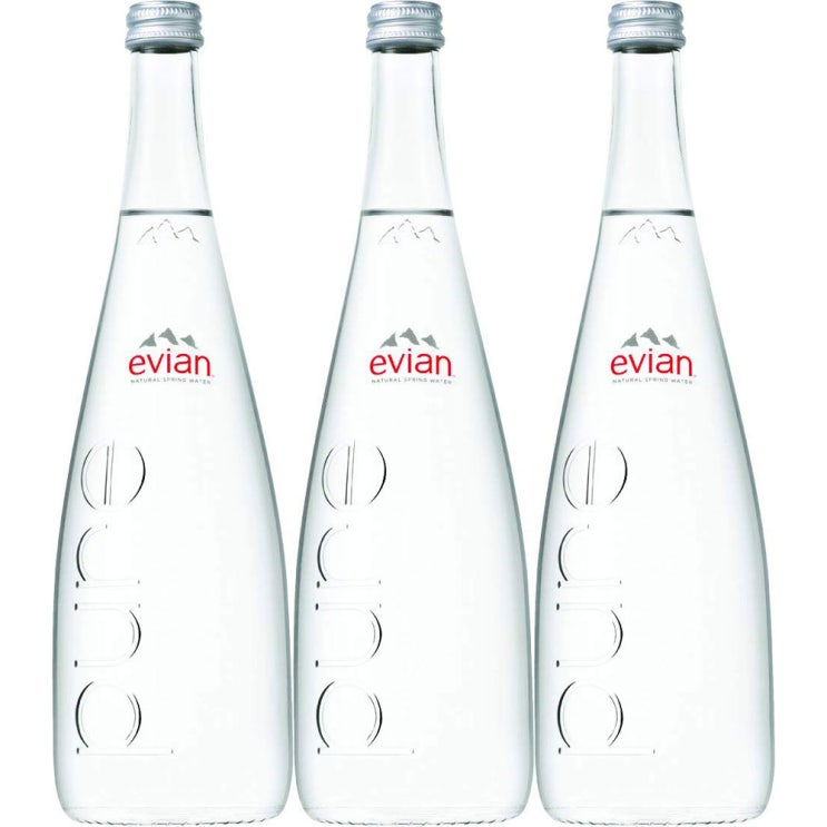 잘팔리는 에비앙 애비앙 네추럴 스프링 워터 비싼 물 생수 유리병 750mL 3개 evian Natural Spring Water, 1개 좋아요 잘팔리는 에비앙 애비앙 네추럴 스프링 워터 비싼 물 생수 유리병 750mL 3개 evian Natural Spring Water, 1개 좋아요