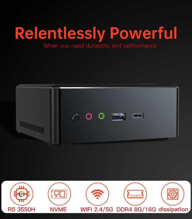 후기가 정말 좋은 미니PC 컴퓨터 미니 PC AMD Ryzen 5 3550H 미니 PC 8GB DDR4 256GB NVME SSD 데스크탑 Radeon Vega 8 그래픽 2.1G 후기가 정말 좋은 미니PC 컴퓨터 미니 PC AMD Ryzen 5 3550H 미니 PC 8GB DDR4 256GB NVME SSD 데스크탑 Radeon Vega 8 그래픽 2.1G