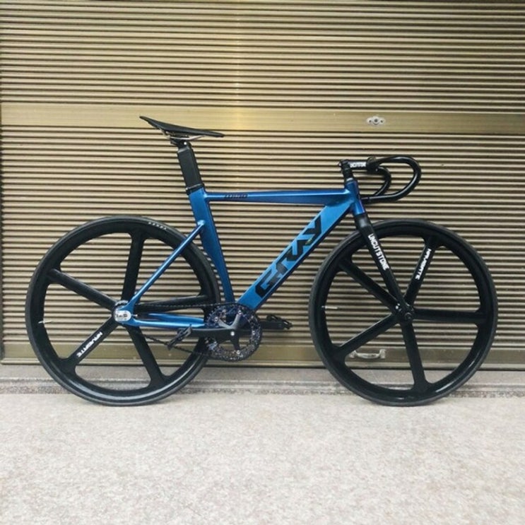 구매평 좋은 알루미늄 합금 프레임이있는 트랙 자전거 Fixie 자전거 48cm 52cm 포크 합금, 푸른, 52 센치 메터 175 센치 메터 -180 센치, 1 개 속도 좋아요