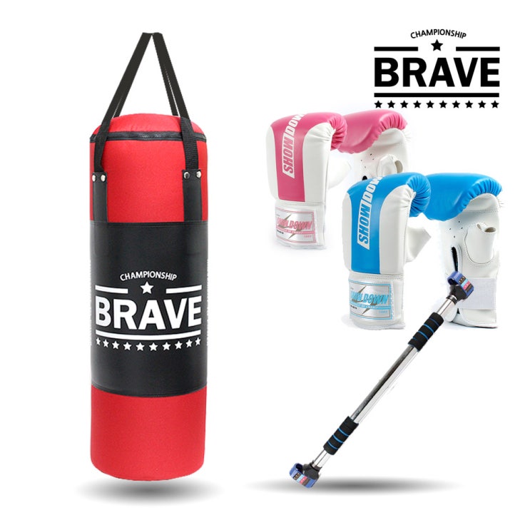  인기있는 BRAVE 파워샌드백 F세트(샌드백+스마트락+루카스글러브), 샌드백+스마트락+루카스 백글러브 블루 추천합니다