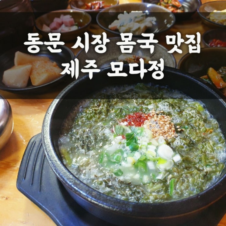  [제주] 동문시장 근처 몸국 맛집 발견 / 제주 모다정