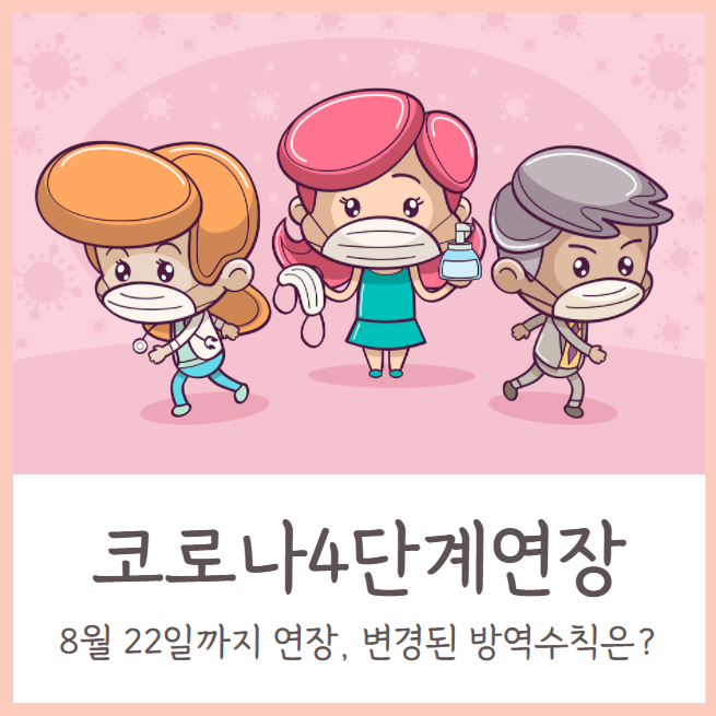  코로나 델타 변이 / 수도권 4단계 8월 22일까지 연장, 변경된 방역수칙은?