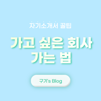  자기소개서 꿀팁 - 1. 가고 싶은 회사 가는 법 (+나의 서류 합격 회사 및 스펙)