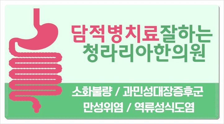  청라담적병 속쓰림 소화기장애로 고민이라면
