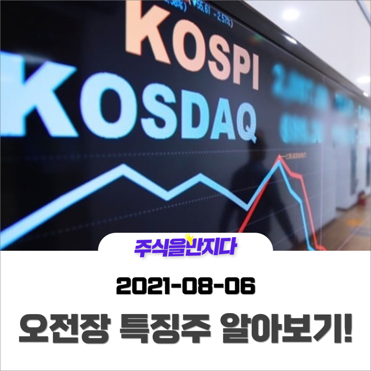  [오전장 특징주] 카카오뱅크 모습을 드러냈다! 8월말 모더나 완제품 시생산 및 정부 2.2조 투자  삼성바이오로직스 수혜 종목군?