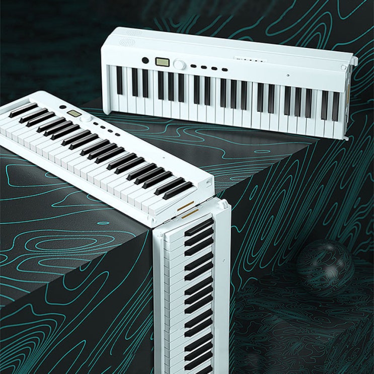 접이식 휴대용 디지털 전자 피아노 88 해머 건반 - 바잇트