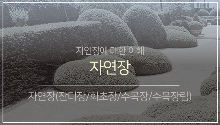 자연장(잔디장, 화초장, 수목장, 수목장림)에 대한 이해