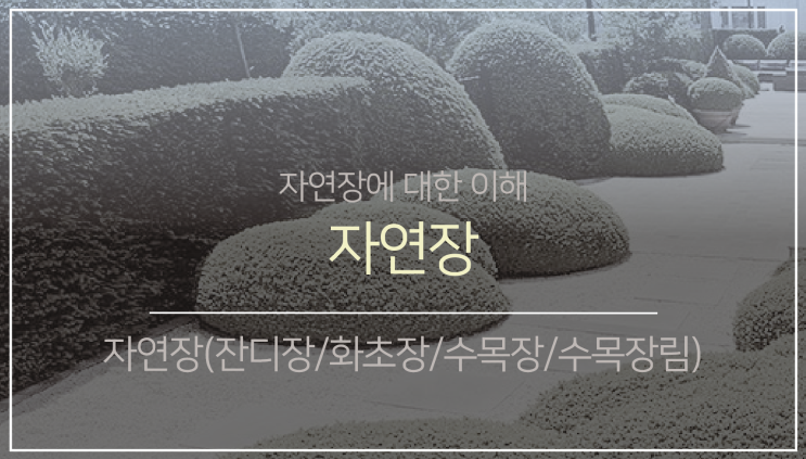 자연장(잔디장, 화초장, 수목장, 수목장림)에 대한 이해