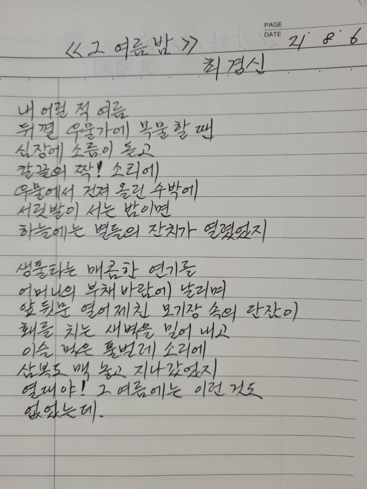  그 여름 밤_생풀타는 매콤한 연기를 어머니의 부채바람에 날리며 .. 열대야! 그 여름에는 이런것도 없었는데...