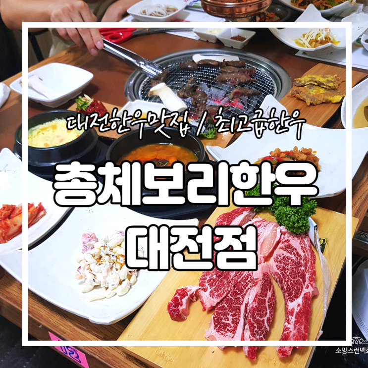  대전한우맛집 / 총체보리한우 / 대전에서 손꼽히는 최상급 만년동 한우