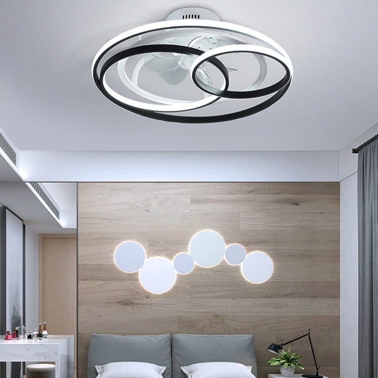 후기가 좋은 북유럽 침실 장식 led 조명 천장 팬 램프 식당 원격 제어, 01 검정, 01 직경 50cm, 01 110V 추천합니다 후기가 좋은 북유럽 침실 장식 led 조명 천장 팬 램프 식당 원격 제어, 01 검정, 01 직경 50cm, 01 110V 추천합니다