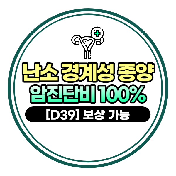 난소 경계성 종양(D39), 보험가입시기에 따라 암진단비 100% 보상 가능