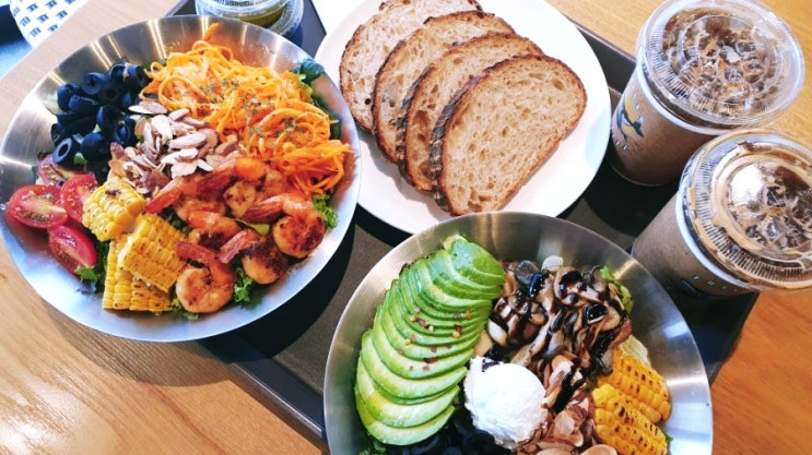  용인 수지 샐러드 맛집 프레이저 커피 신봉점