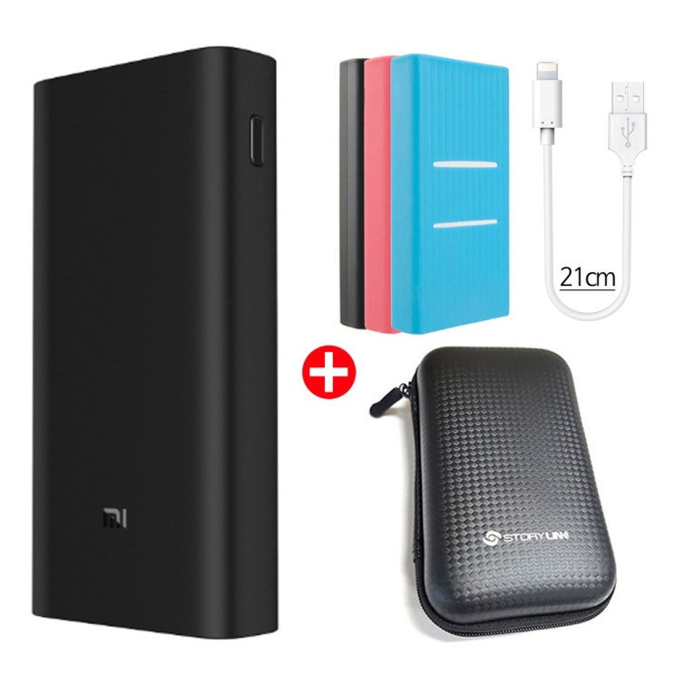 선호도 좋은 샤오미 4세대 20000mAh PRO 보조배터리 노트북 PD 충전, 4세대 2만 PRO+랜덤케이스+파우치+8핀케이블 ··· 선호도 좋은 샤오미 4세대 20000mAh PRO 보조배터리 노트북 PD 충전, 4세대 2만 PRO+랜덤케이스+파우치+8핀케이블 ···