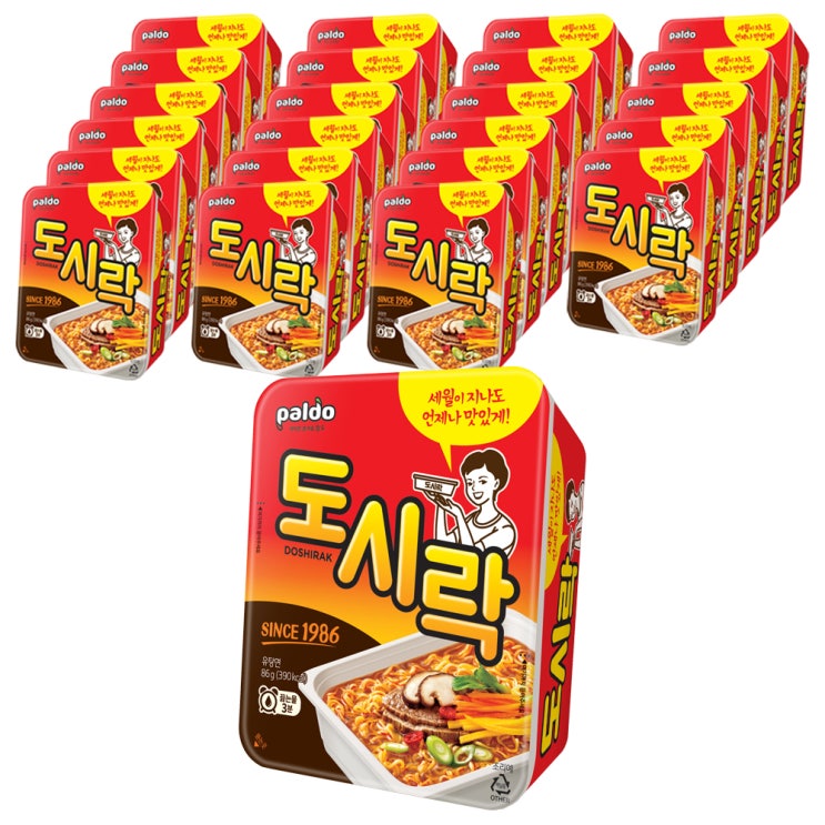 의외로 인기있는 팔도 도시락 86g, 24개 좋아요