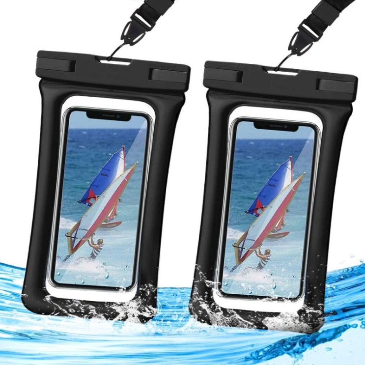 인기있는 방수폰 파우치 플로팅 유니버설 워터프루프 케이스 Homearda TPU Clear Dry Bag IPX8 2 팩 iPhone Xs Max/Xr/X/8plus/7/7plu,