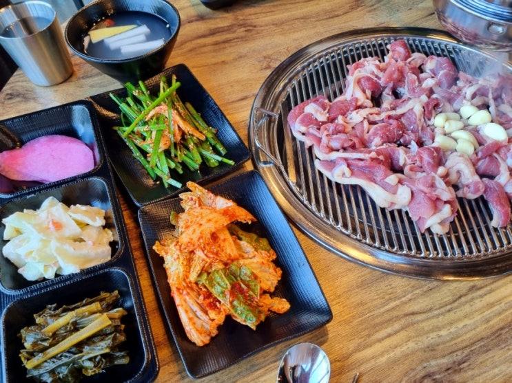  용인 처인구 맛집 "오리날다" 숯불에 구워먹는 오리로스