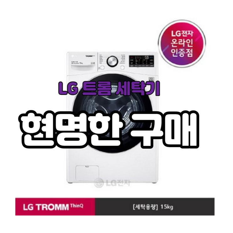  F15WQA  엘지 드럼세탁기 현명하게 선택하기