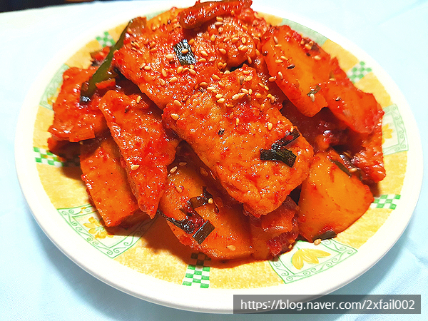  도시락 반찬 매운 오뎅볶음 칼칼한 백종원 어묵볶음 만들기