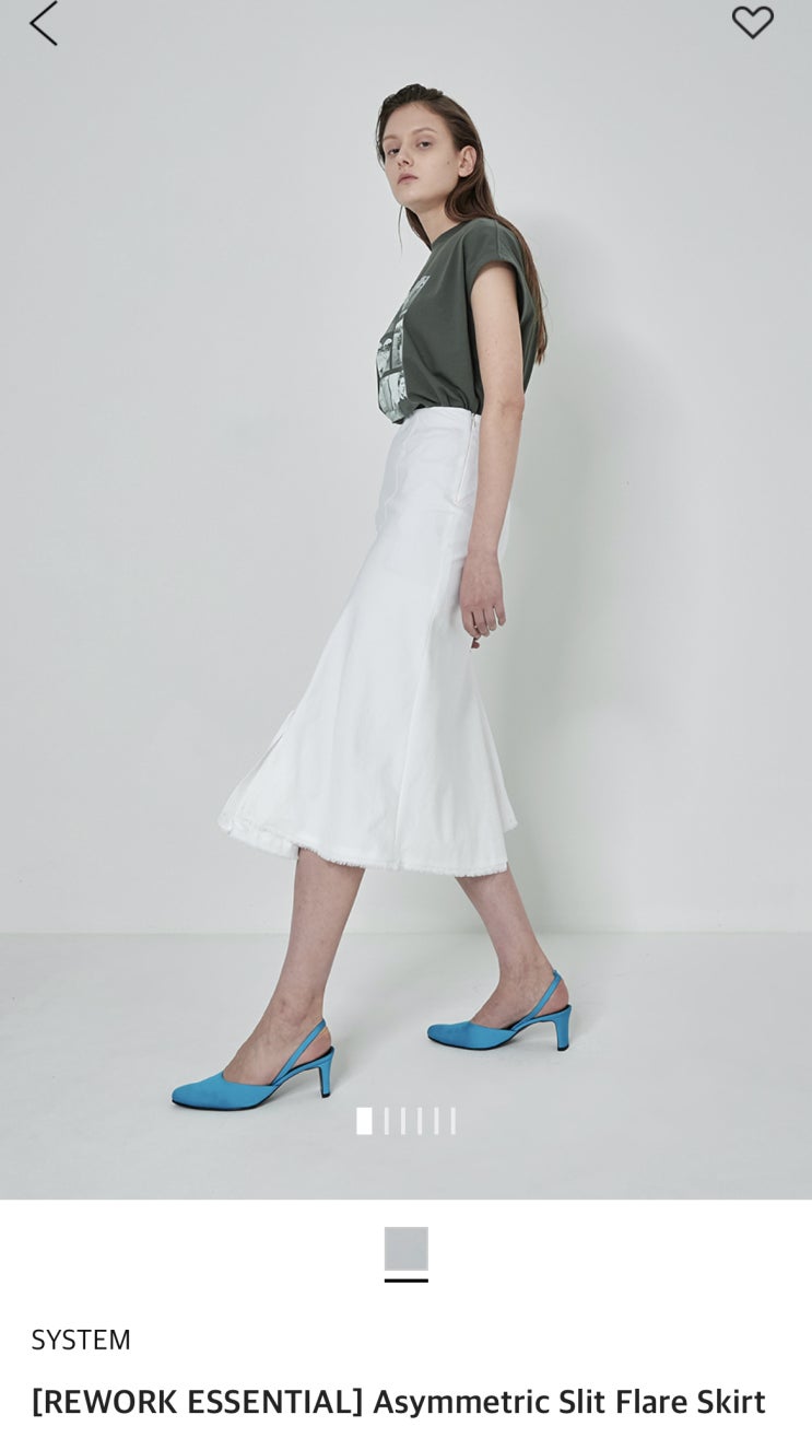 [쇼핑 후기] 시스템 데님 플레어 스커트(Asymmetric Slit Flat Skirt)